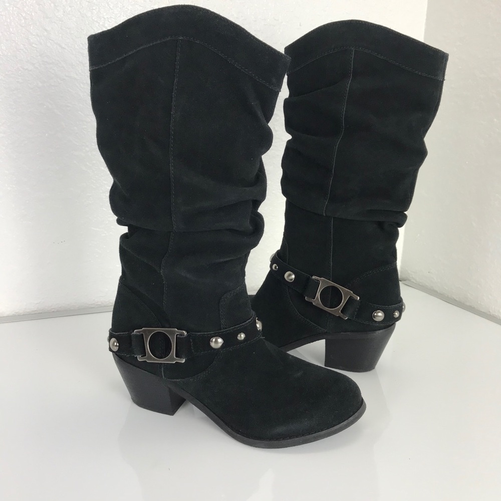 Unity by Carlos Santana Rambler black suede boots